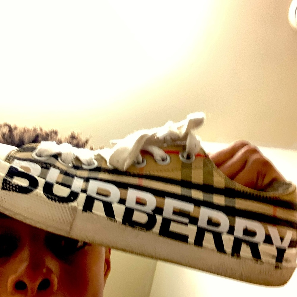 The Burberry in good condition I just need a some new shoes